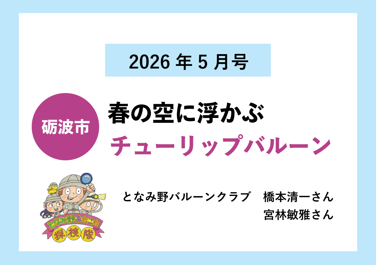 【砺波市】春の空に浮かぶ チューリップバルーン